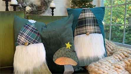 DIY Holiday Gnome Pillows