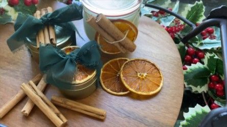 DIY Cozy Christmas Scented Candles