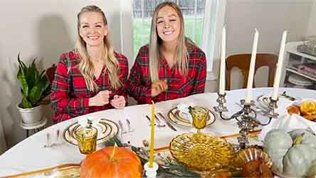 Thanksgiving Tablescape with Pop Overs