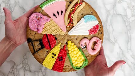 Summer Party Cookie Cake