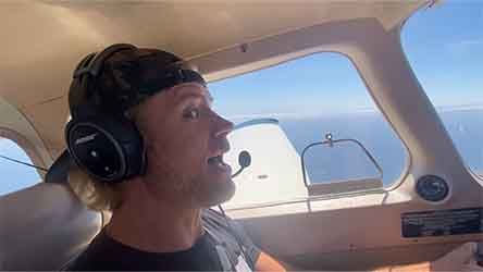 Pilot Trevor is Flying High