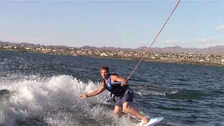 Wakeboarding with Trevor