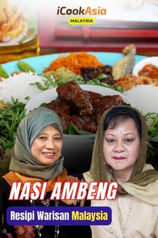 Resipi Nasi Ambeng Dengan Lauk Ayam Ungkep.