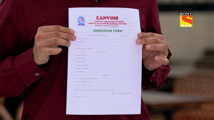 Kapi Gets A School Admission Form