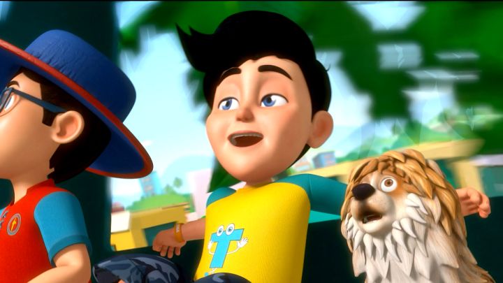 Dog At The Amusement Park