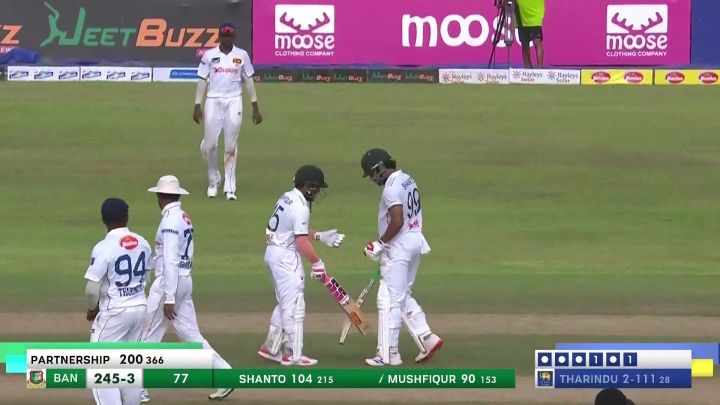 Hundred! Shanto-Rahim Go All The Way, Complete 200 Run Partnership