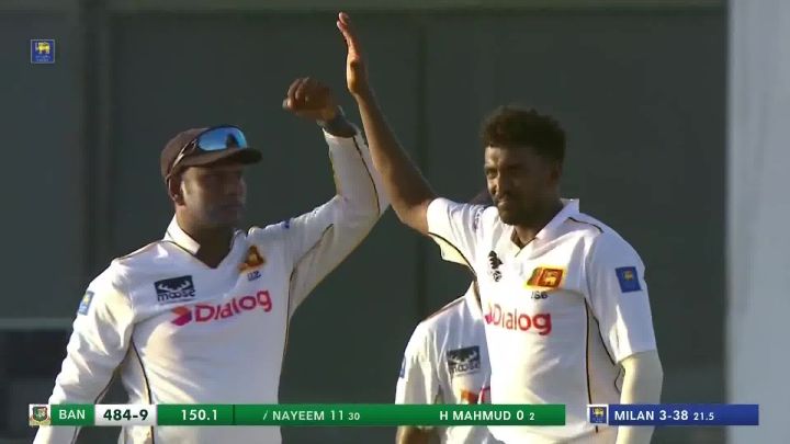 Wicket! Rathnayake Bags His Third, Sends Back Nayeem