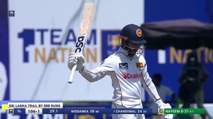 Fifty! Nissanka Brings Up His Steady Half-Century
