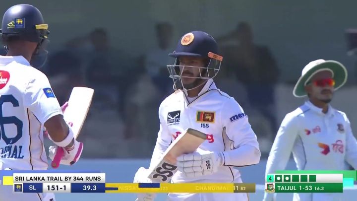 Big Over! Nissanka Takes Charge With Three Boundaries In An Over