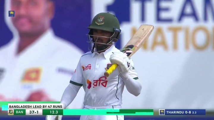 Six! Mominul Sends It Sailing Over The Boundary For A Maximum