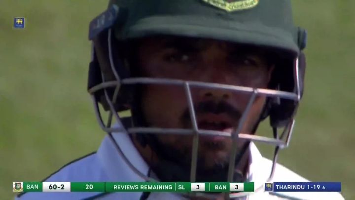 Wicket! Mominul Miscues It Straight Into Lahiru's Safe Hands