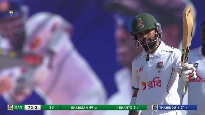 Fifty! Shadman Brings Up A Well Anchored Half Century