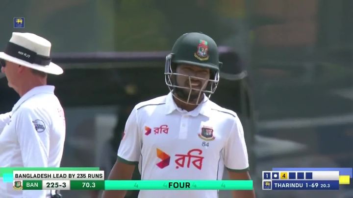 Four! Najmul Powers It Well Through The Gap