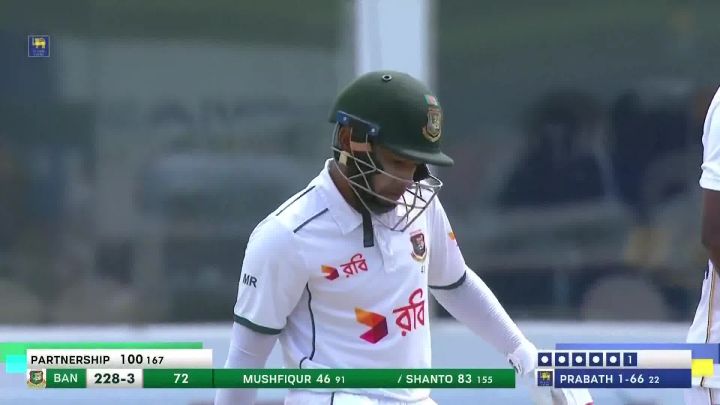 Hundred! Mushfiqur-Najmul Build Momentum With 100-Run Partnership