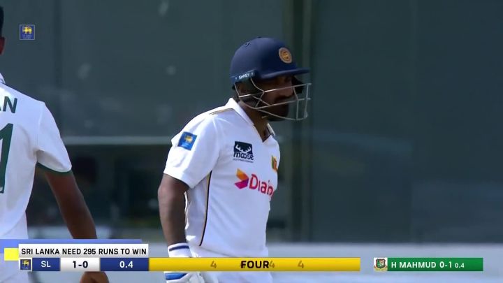 Four! Udara Welcomes Mahmud With Back-To-Back Boundaries
