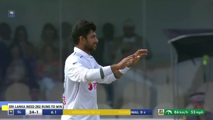 Wicket! Nissanka Chips One Straight To Najmul