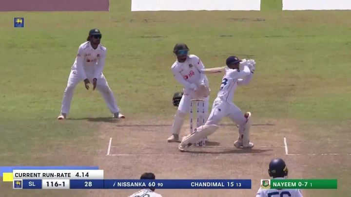 Big Over! Chandimal Goes After Nayeem, Hammers Him For Three Boundaries
