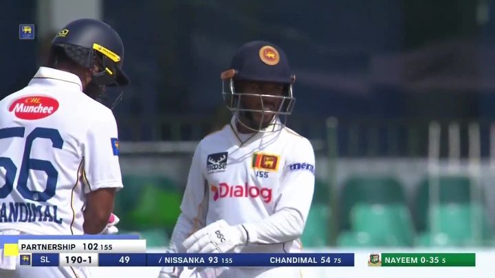 Hundred! Nissanka-Chandimal Strengthen Sri Lanka's Grip With A Splendid Partnership