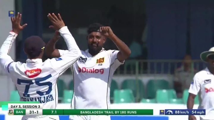 Wicket! Shadman Nicks One Behind To Udara, Jayasuriya Strikes