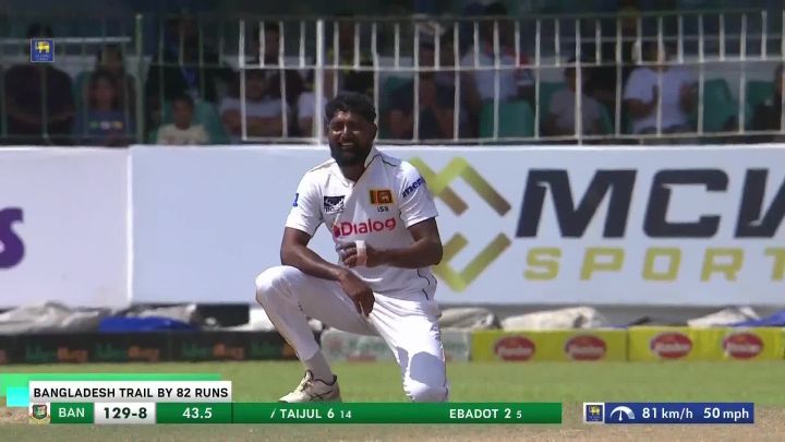 Wicket! Taijul Mistimes It For An Easy Catch, Jayasuriya Gets A Fifer