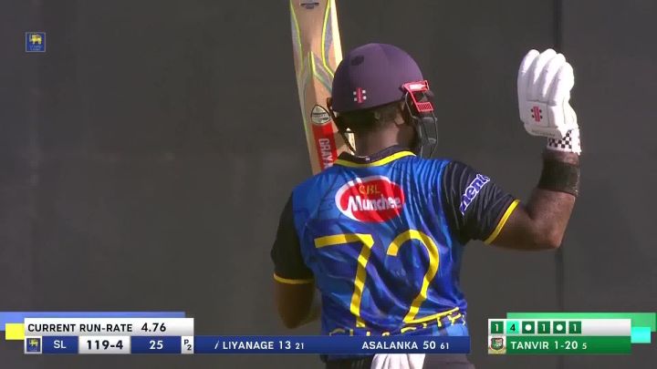 Fifty! Asalanka Brings Up A Much Needed Knock For Sri Lanka