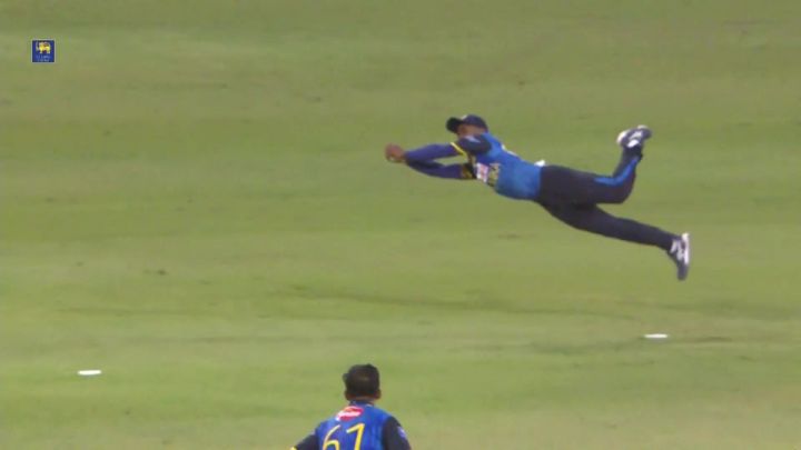 Wicket! Liyanage Pulls Off A Jaw-Dropping Diving Catch To Dimiss Tanzid