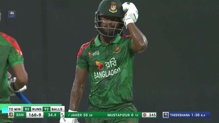 Fifty! Jaker Prolongs Bangladesh's Hopes With A Fighting Knock
