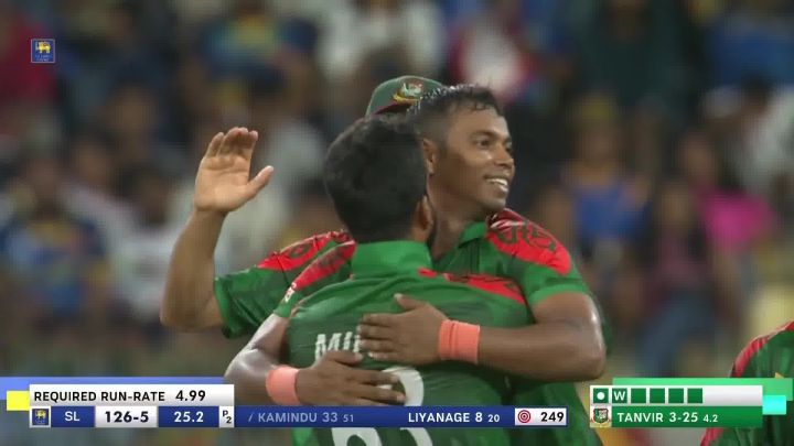 Wicket! Kamindu's Casual Flick Ends In Hasan’s Safe Hand