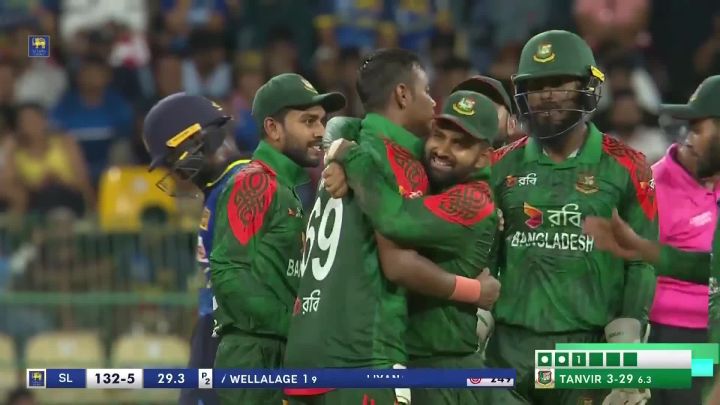 Wicket! Tanvir Lures Wellalage Into The Trap