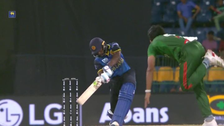 Four! Liyanage Times It Well For A Boundary