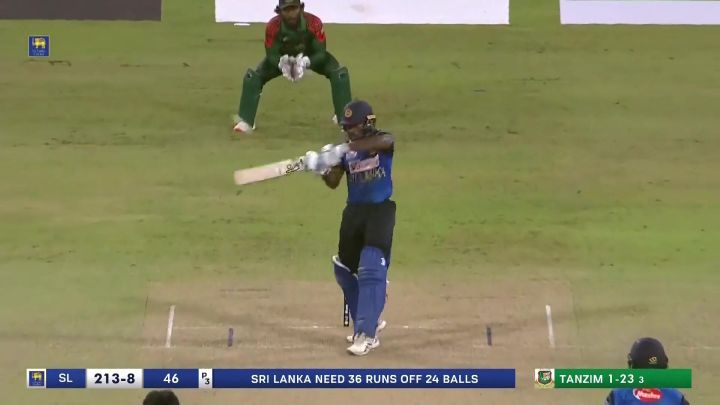 Four! Liyanage Welcomes Tanzim With Back-To-Back Boundaries
