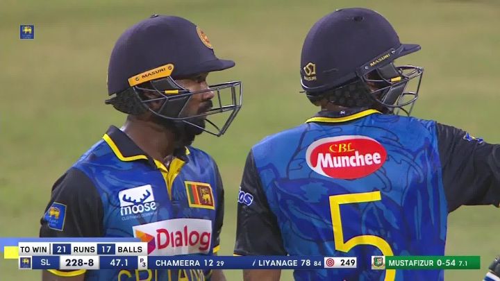 Six! Liyanage Whacks It Straight Down The Ground