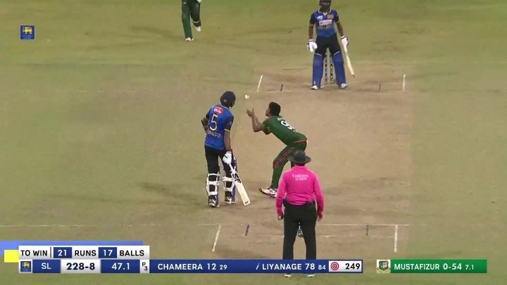 Wicket! Mustafizur Floors Liyanage Turning Point In Tense Chase