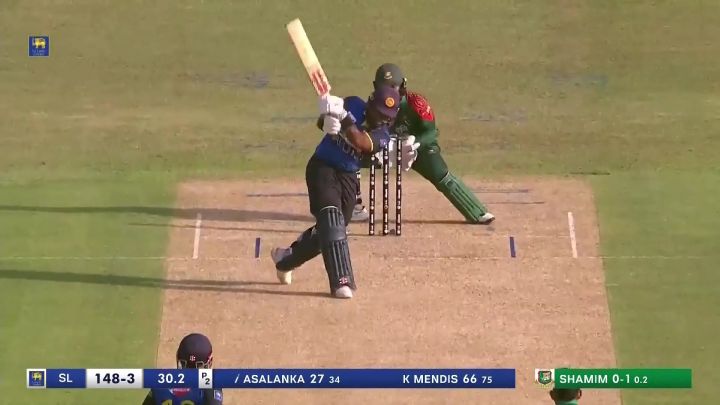 Four! Asalanka Slams Tanvir For Back-To-Back Boundaries