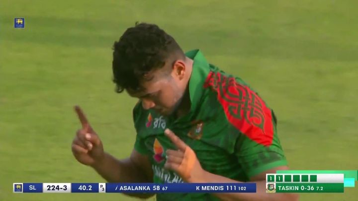 Wicket! Taskin Delivers A Much Needed Breakthrough, Sends Back Asalanka