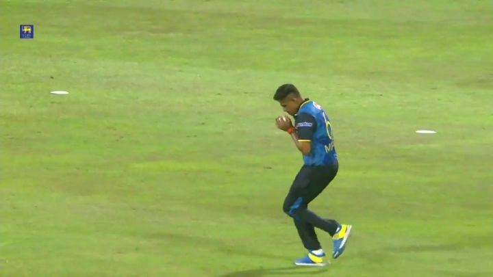 Wicket! Tanzid Hits One Straight Into The Hands Of Theekshana