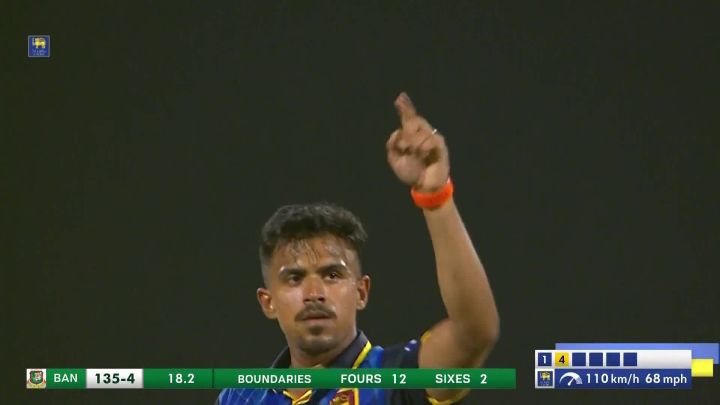 Wicket! Miraz Miscues It, Hands A Simple Catch To Asalanka