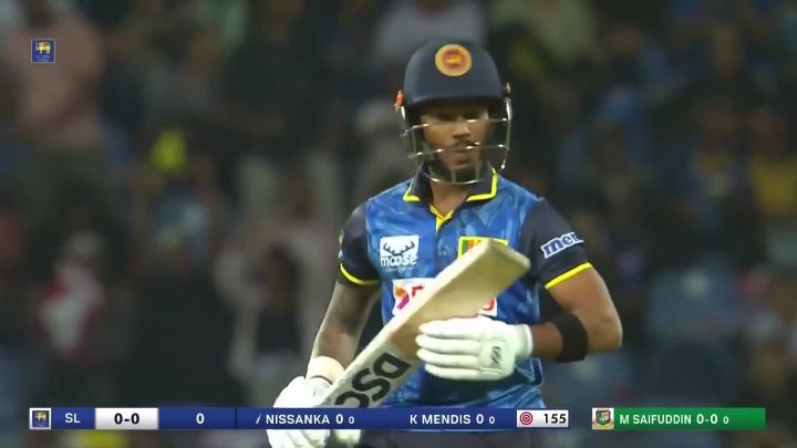 Four! Nissanka Begins The Chase With Three Consecutive Boundaries