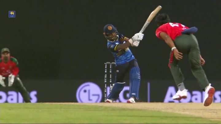 Six! Nissanka Sends It Flying Over With A Clean Hit