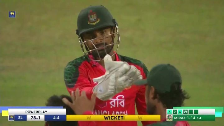 Wicket! Miraz Delivers A Much Needed Breakthrough, Sends Back Nissanka