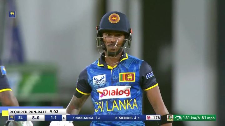 Six! Nissanka Dinks Over Midwicket For A Maximum