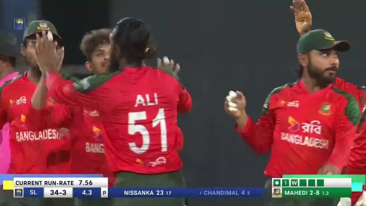 Wicket! Chandimal's Ambition Meets Hasan's Trap