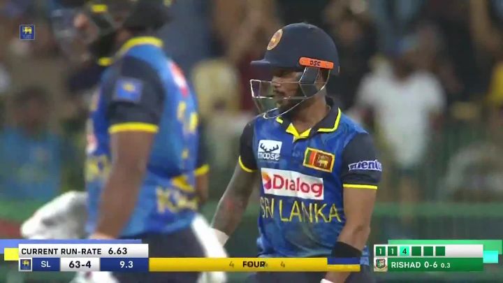 Four! Nissanka Floats One Over The Infield