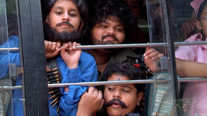 School Bus Stuck In Jungle