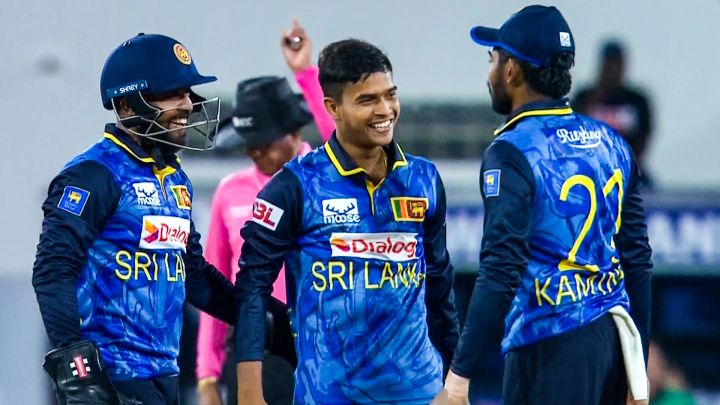 Dunith's 3-Wicket Feast