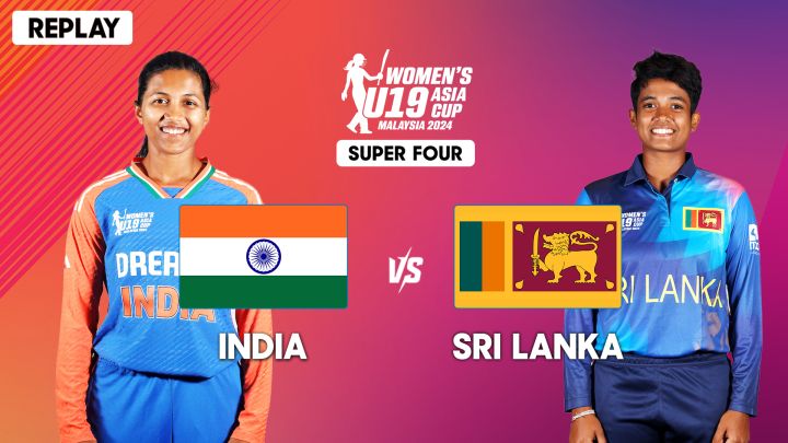 Replay - India U-19 vs Sri Lanka U-19 - 20 Dec 2024