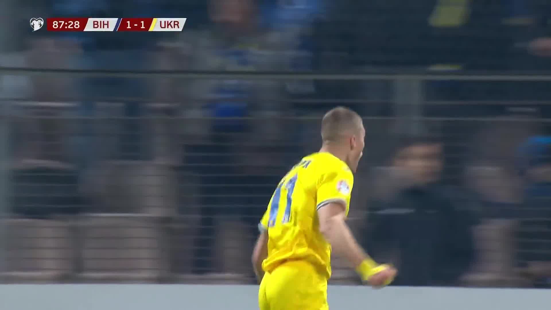 Ukraine Clinch Last-Minute Winner Against Bosnia  - Highlights - 22 Mar 2024