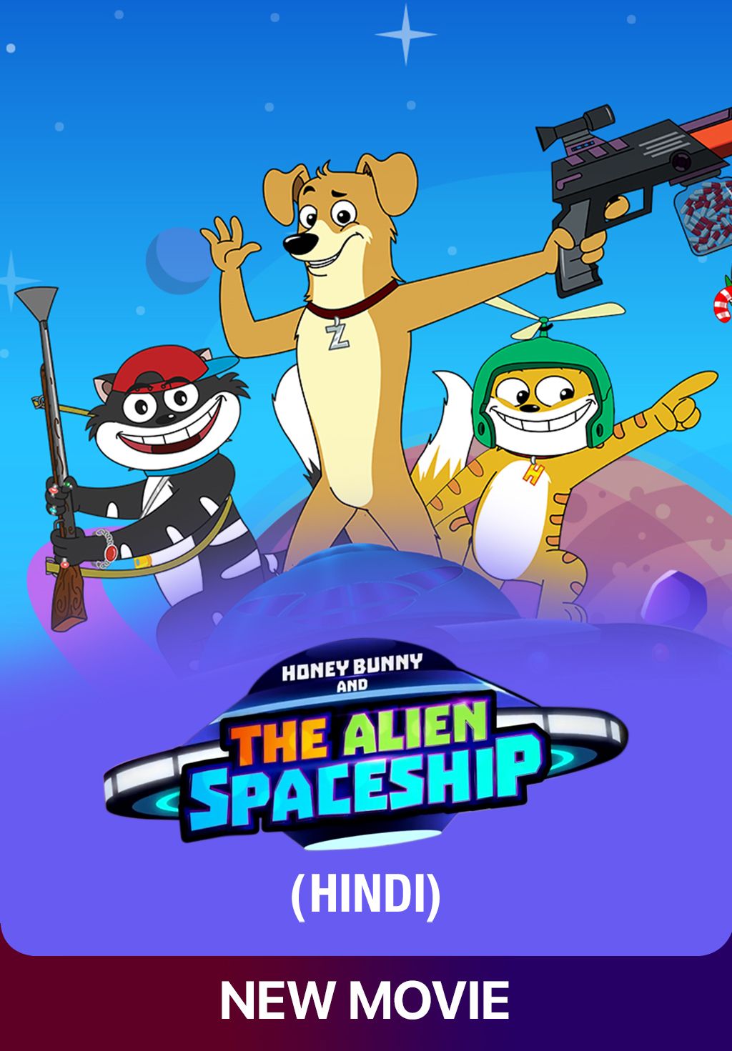 Honey Bunny and the Alien Spaceship