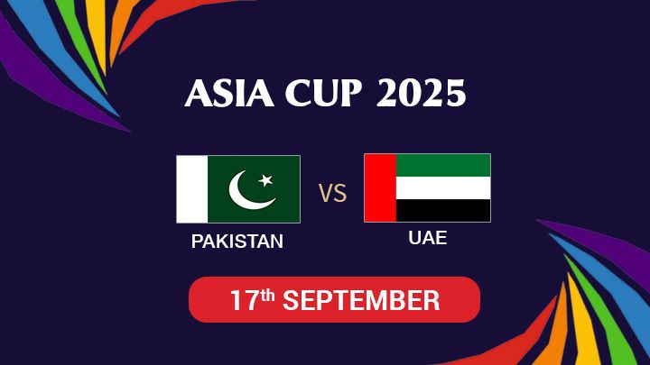 Pakistan VS United Arab Emirates